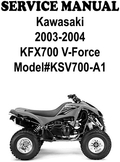 Product picture Kawasaki KFX700 V Force 03-04 Professional Service Manual