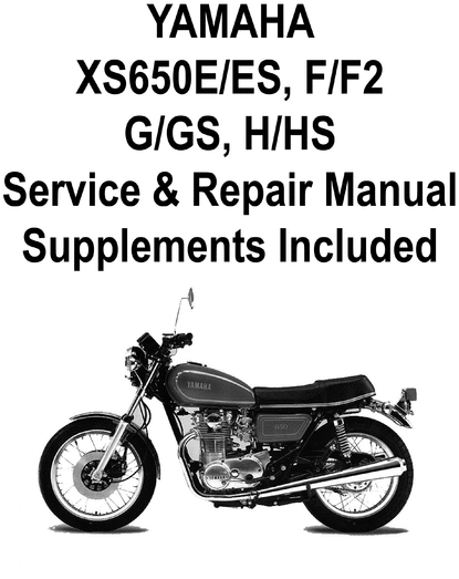 Product picture 1977-1981 Yamaha XS650 Pro Service Manual w/ Supplements